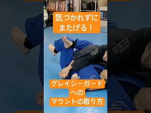 気づかれずにまたげる！グレイシーガードへのマウントの取り方　#bjj #jiujitsu #柔術テクニック #格闘技