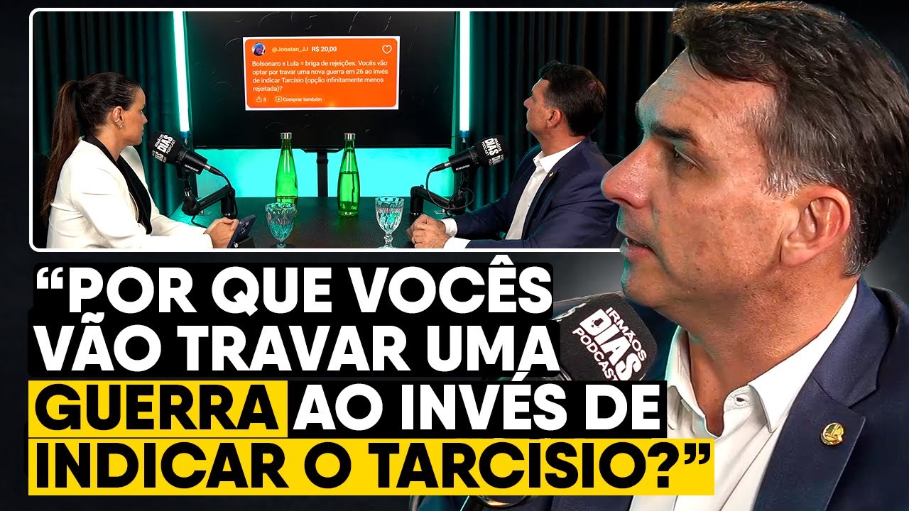 "Por que NÃO escolheu o TARCÍSIO?" - FLÁVIO BOLSONARO é SINCERO sobre sua REJEIÇÃO e PRÉ-CANDIDATURA