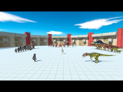 1vs1vs1 INFERNALS VS MUTANT VS CATNIVORE DINOSAURS - Animal Revolt Battle Simulator