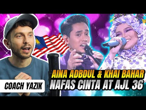 YAZIK reacts to NAFAS CINTA - Khai Bahar & Aina Abdul | #AJL36