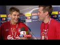 We Re Never Beaten Steven Gerrard Jamie Carragher After Winning The 2005 Champions League