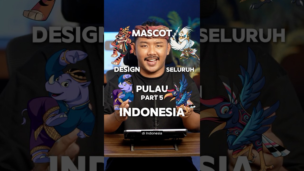 ICONIK BANGET! KOMODARA, Sang Penjaga Tanah Nusa!🤩 #senimanbocahdesign #maskot #design #shorts