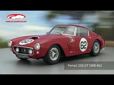 KK-Scale 1:18 Ferrari 250 GT SWB #62 勝者 Coppa Inter-Europa Monza