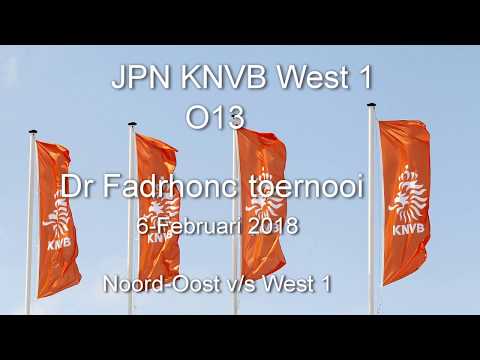 JPN KNVB West 1 O13-Dr Fadrhonc toernooi  6-Februari 2018 West 1 - Noord& Oost