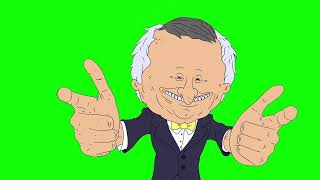 Mr. Boss "I do the talking, you do the translating, aight?" Smiling Friends green screen