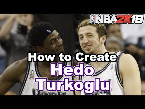 NBA 2K19 How to Create Hedo Turkoglu (2002 Kings)