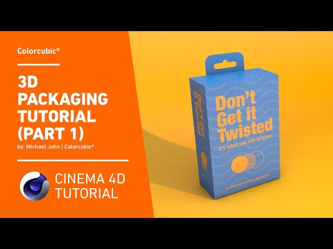 illustrator tutorials  3d packaging using cinema 4d by color cubic