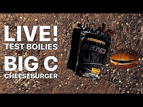 TEST BOILIES MIKBAITS BIG C CHEESEBURGER - Fastfood boilies v akci! Pojďte semnou zachytat!!! LIVE!