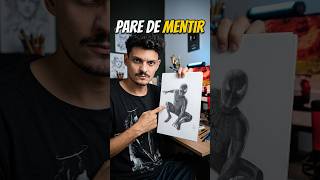MENTIRAS que desenhistas CONTAM pra SI mesmo😱✍🏽 #artista #desenhista #desenhando #shorts #shortsfeed