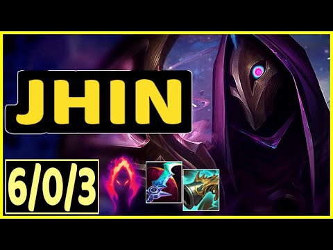 YUUKI60 (JHIN) - 6/0/3 KDA GAMEPLAY - EUW Ranked DIAMOND