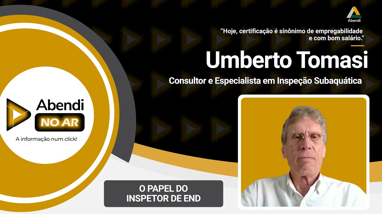 WebTV Abendi on Air | The role of the inspector with Umberto Tomasi | Underwater Inspection Consu...