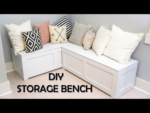 Kitchen Nook Storage Bench DIY