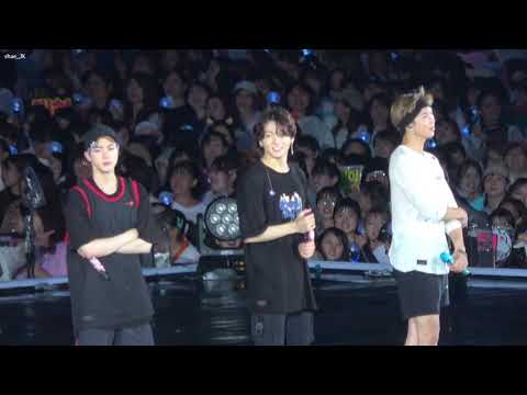 190714 [BTS] SPEAKYOURSELF in SHIZUOKA 정국 JUNGKOOK 엔딩멘트 FANCAM
