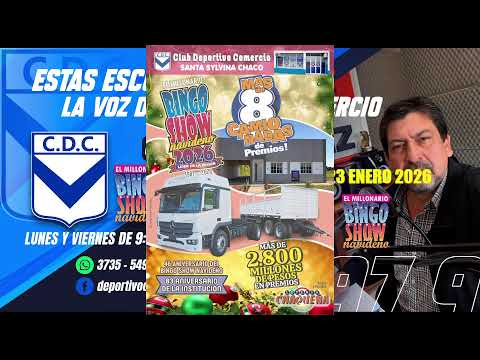 Club Comercio, Bingo Show Navideño, Santa Sylvina - Chaco