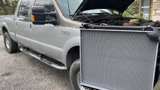 How to Install a New Radiator in a 2001 F250 Truck