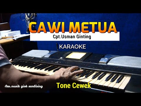 CAWIR METUA karaoke lagu karo tone cewek - gendang