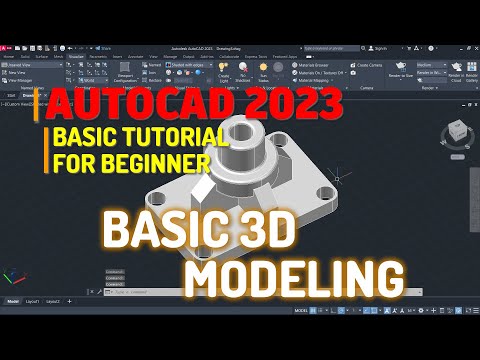 AutoCAD 2023 Basic 3d Modeling Tutorial For Beginner
