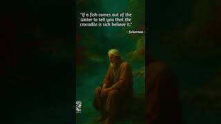 If a fish warns you, trust it. 🐊🐟 #Truth #Wisdom #DeepThoughts #LifeLesson #TrustNature