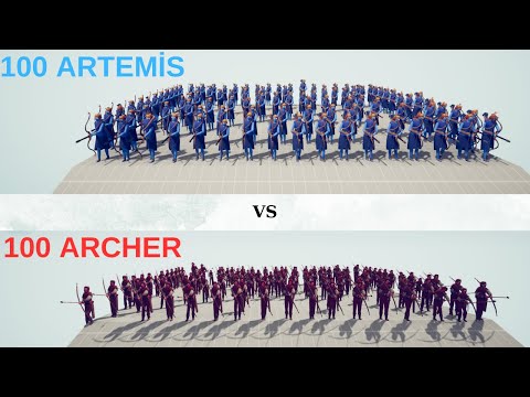 100 Archer VS 100 Artemis/Totally Accurate Battle Simulator