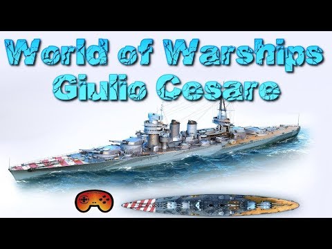 Giulio Cesare Gameplay/Preview - World of Warships Giulio Cesare Gameplay - Deutsch/German