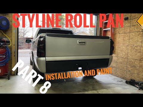 ROLL PAN INSTALATION AND PAINT How To Rattle Can Paint Part 8 Chevy Silverado Cateye Project Truck
