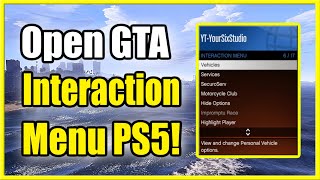 How to Open Interaction Menu GTA 5 online on PS5 & PS4! (Fast Method!)