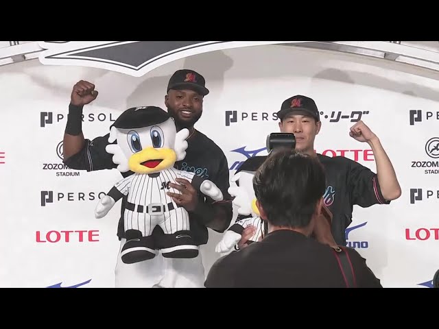 マリーンズ・西野勇士投手・ポランコ選手ヒーローインタビュー 7月22日 千葉ロッテマリーンズ 対 福岡ソフトバンクホークス