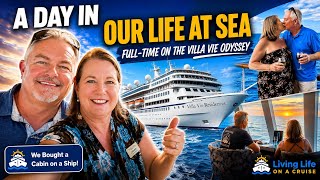 A Day in Our Life at Sea 🌊 | Living Full-Time on the Villa Vie Odyssey Cruise Ship