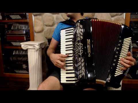 5032 - Like New Black Bugari 280 Gold Piano Accordion LMMM 41 120 $4999