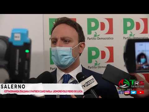 SALERNO: CITTADINANZA ITALIANA PER PATRICK ZAKI PARLA  L'ONOREVOLE PIERO DE LUCA