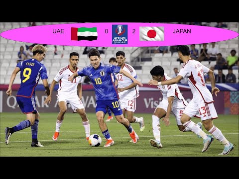 FOOTBALL : FULL HIGHLIGHT! Group B | United Arab Emirates 0 - 2 Japan | AFC U23 2024