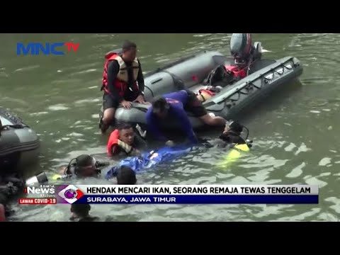 Hendak Cari Ikan di Sungai Kalimas, Remaja di Surabaya Tewas Tenggelam - LIM 21/10