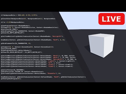 Writing a simple 3d renderer for future streams (C/C++ and OpenGL) | Stream 01.1