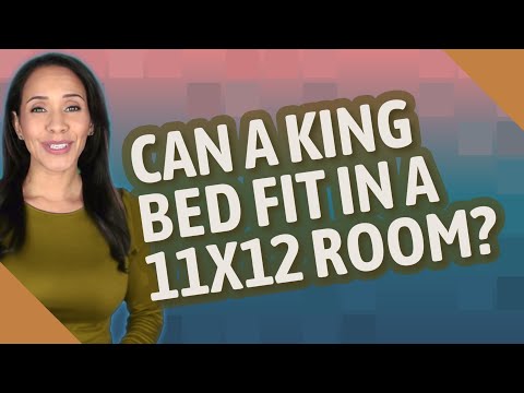 YouTube video about: Can a king bed fit in a 10x12 room?