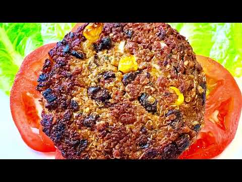 Black Bean VEGGIE BURGERS Recipe from Chef Victoria Love