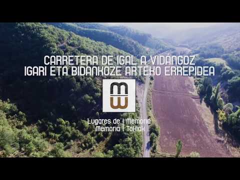 Carretera de Igal a Vidángoz. Igari eta Bidankoze arteko errepidea
