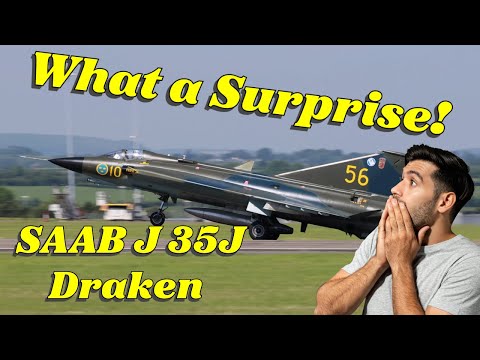 Aviation Surprise! SAAB J 35J Draken Visits Cardiff Airport! #aviation