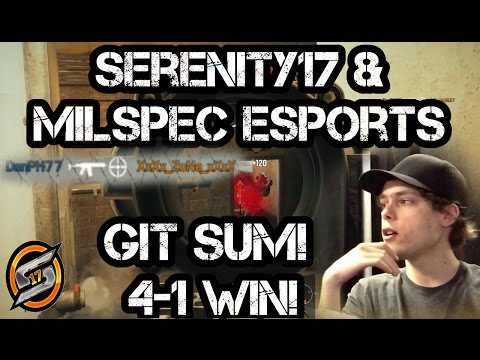 Serenity17 & MiLSPEC eSports VS DanPH77 & i4Ni 4-1 WIN! - Rainbow Six Siege