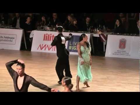 00238 Nikolay Chernov & Evgenia Florinskaya - Cha-cha-cha Final Youth Latin Baltic Grand Prix 2012