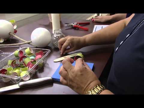 Mulher.com 21/02/2014 Andrea Tinoco - Topiaria de papel Parte 1/2