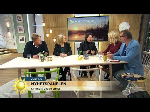 Nyhetspanelen: Kvinnors ökade stress och flyktingkatastrofen - Nyhetsmorgon (TV4)