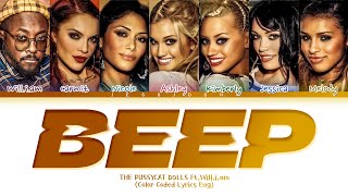 The Pussycat Dolls Ft.Will.i.am - Beep (Color Coded Lyrics Eng)