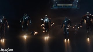 Iron Legion Scene | Final Battle In Hindi | Ironman 3