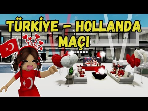 TÜRKİYE-HOLLANDA MAÇI😊AYŞEM ECE ARI💥ARIGİLLER🐝ROBLOX BROOKHAVEN🏡RP