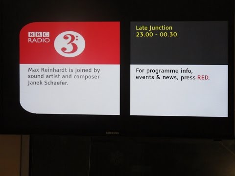 BBC Radio 3 Janek Schaefer Inteview