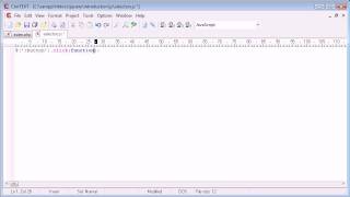 jQuery Tutorial - 17 - A selector example with CSS