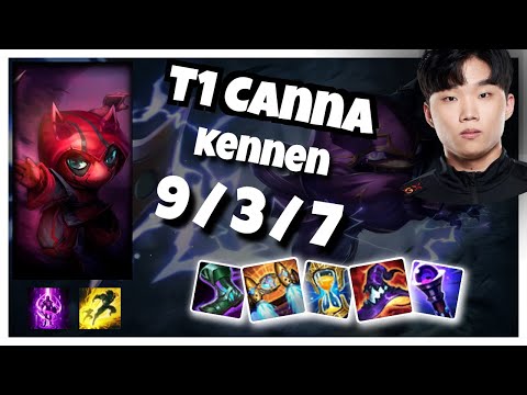 Kennen vs Cassiopeia T1 Canna TOP (9/3/7) - v10.24