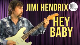 Jimi Hendrix - Hey Baby (New Rising Sun) - Guitar Lesson