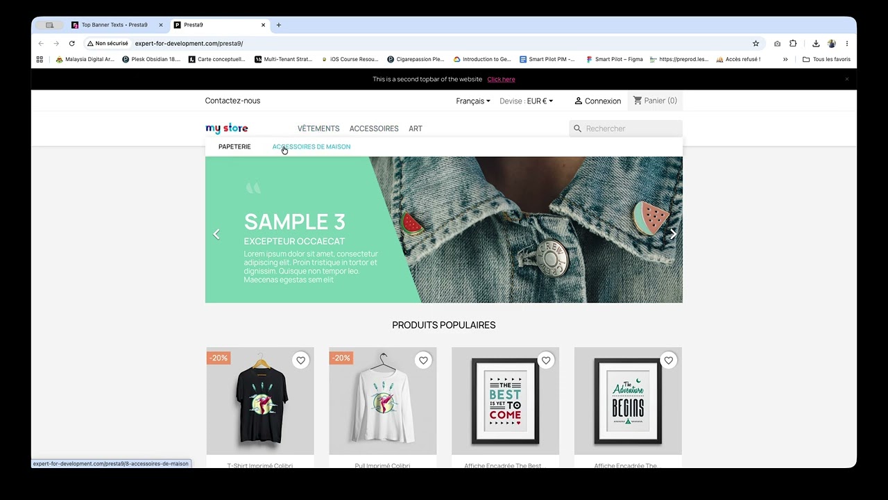 Advanced Top Banner Manager – Demo Video