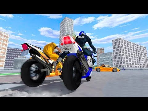 Police Bike - Gangster Chase - Gameplay Android game - motorbike police chase game